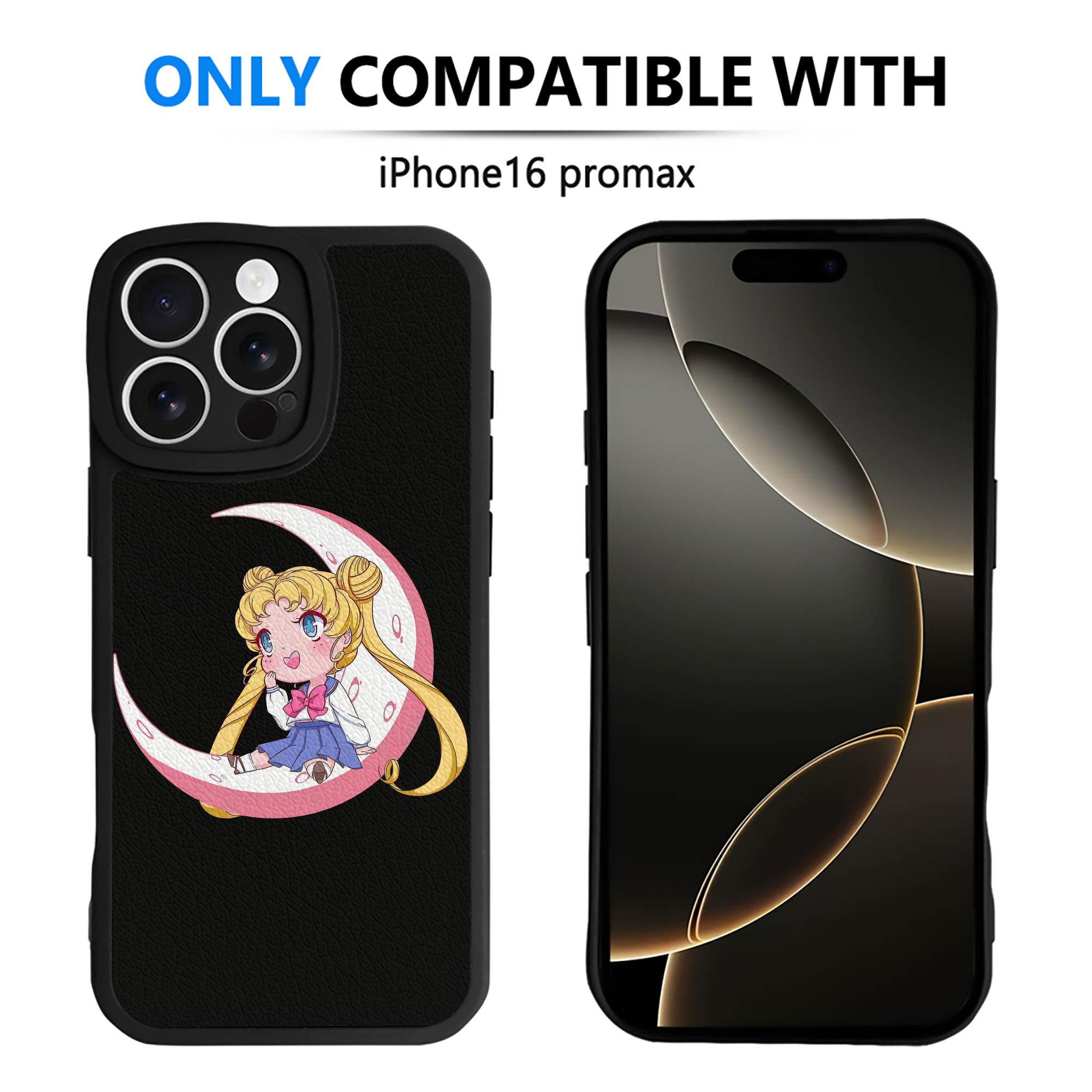 （画像用） 美少女戦士セーラームーン 愛野 美奈子 あいの みなこ Sailor Moon Aino Minako 【iPhone 16シリーズ対応】シリコンスマホケース（レザー調） 材質：シリコン